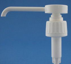 28mm White Ribbed Tamper Evident Reach Lotion Pump, 1.85ml Output